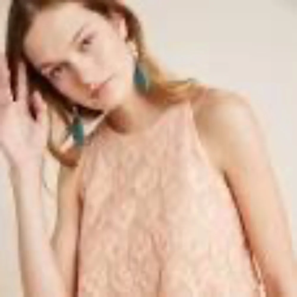 Anthropologie Tiered Boho Classic Lace Blouse Size Small Like New OOS - Picture 1 of 5